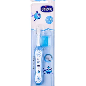 Chicco Ultra Soft Bristles Toothbrush Fish Print - Blue