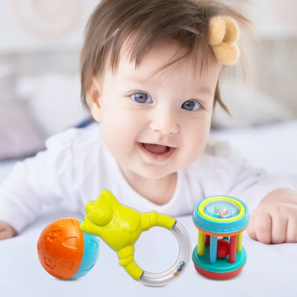 Mee Mee Baby Sensory Rattle Toy for Developing Motor Skills and Coordination