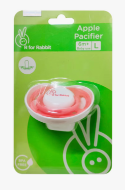 R for Rabbit Baby Apple Pacifier