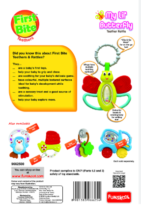 Funskool Giggles My Lil Butterfly Teether Rattle