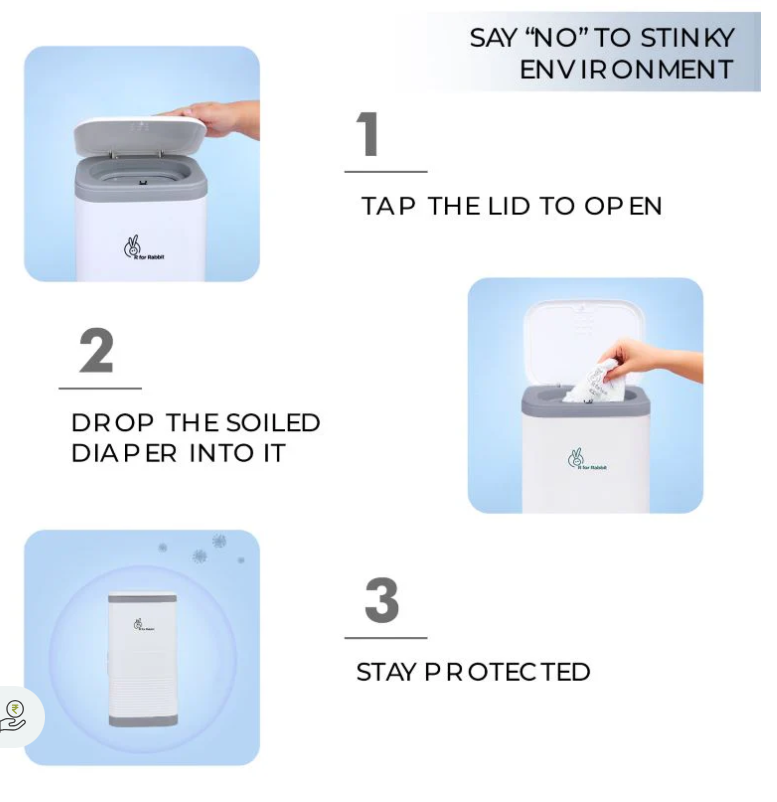 Hygo Bin- Portable Diaper Bin